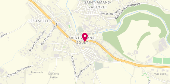 Plan de 'Stéphanie'Coiffure', 30 avenue de la Méditerranée, 81240 Saint-Amans-Soult