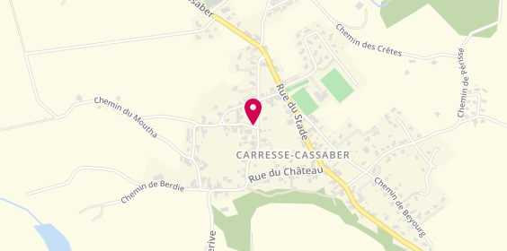 Plan de Carresse Coiffure, Place de l'Église, 64270 Carresse-Cassaber
