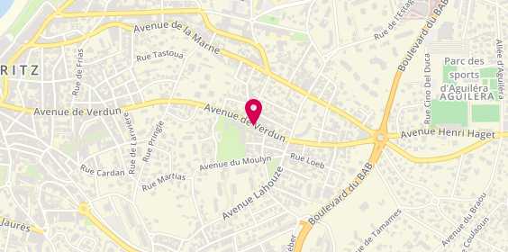 Plan de L'Anonyme - Coiffeur Biarritz, 88 avenue de Verdun, 64200 Biarritz