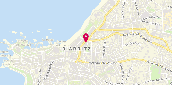 Plan de Jacques Dessange, 46 Avenue Edouard Vii, 64200 Biarritz