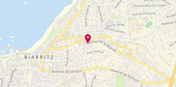 Plan de Frederic B Coiffeur, 26 avenue de la Marne, 64200 Biarritz