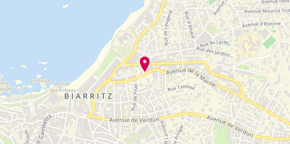 Plan de Luiggi Coiffeur, 17 avenue de la Marne, 64200 Biarritz
