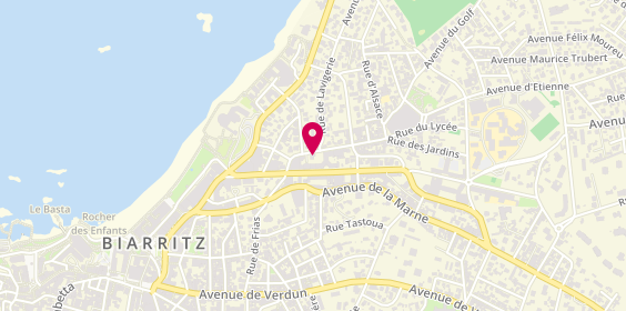 Plan de Patricia coiffure, 12 Rue Rue Pellot, 64200 Biarritz