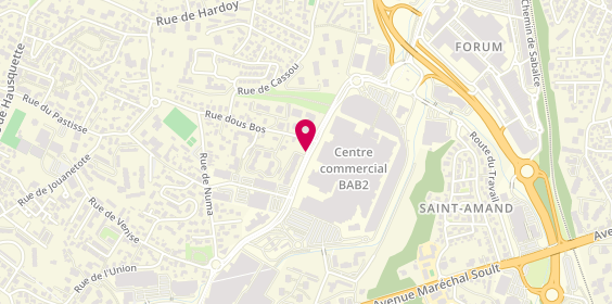 Plan de Beauty Bubble, Centre Commercial Carrefour Bab2 Avenue Jean Léon Laporte, 64600 Anglet