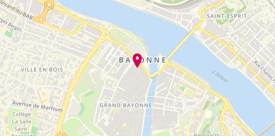 Plan de Coiffeur Bayonne Glob Coiffure, 16 Rue Lormand, 64100 Bayonne