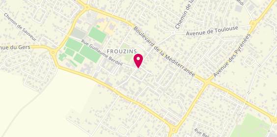 Plan de Krea Coiffure, 24 Rue de la Republique, 31270 Frouzins