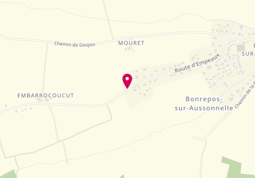 Plan de DONADELLO Chantal, Route Empeaux, 31470 Bonrepos-sur-Aussonnelle