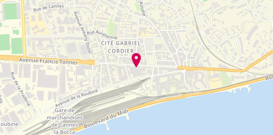Plan de Access Coiffure, 97 avenue Francis Tonner, 06150 Cannes