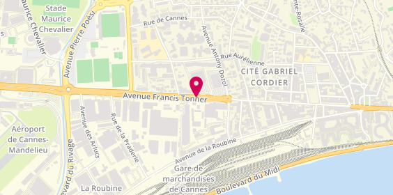 Plan de Pascal Coste, Centre Commercial Carrefour Market Avenue Francis Tonner, 06150 Cannes
