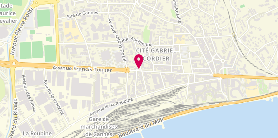 Plan de Kalip's, 118 Avenue Francis Tonner, 06150 Cannes