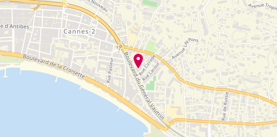Plan de Clean Coiffure, 15 Boulevard Général Vautrin, 06400 Cannes