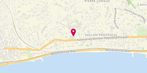 Plan de Madyson Coiffure, 58 avenue Du Dr Raymond Picaud, 06150 Cannes