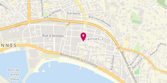 Plan de C.D Coiffure, 3 Rue Molière, 06400 Cannes