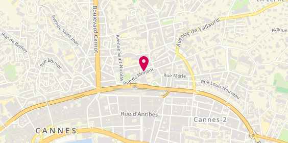 Plan de Idriss Coiffure, 9 Rue de Mimont, 06400 Cannes