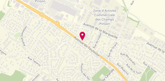Plan de Eva la Coiffure, 21 Avenue Toulouse, 31650 Saint-Orens-de-Gameville