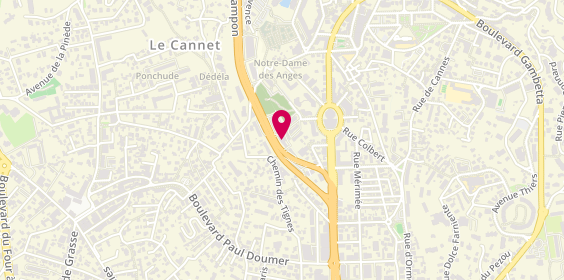 Plan de Lobna Coiffure, 220 avenue du Campon, 06110 Le Cannet