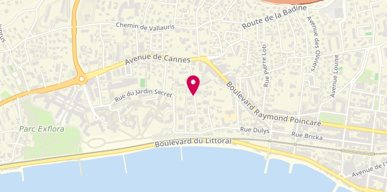 Plan de MARSAN Sylvie, le Bijou Plage Bâtiment A
42 Boulevard Bijou Plage, 06160 Antibes
