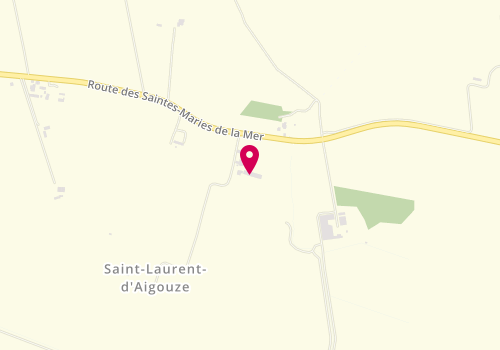 Plan de Julie Coiff, Route Stes Maries de la Mer, 30220 Saint-Laurent-d'Aigouze