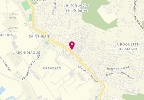 Plan de Valérie S coiffure, 938 avenue de la République, 06550 La Roquette-sur-Siagne