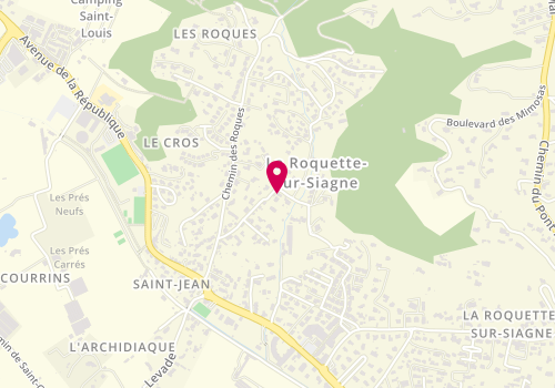 Plan de Sophie Bourgeois, 256 Chemin de Meayne, 06550 La Roquette-sur-Siagne