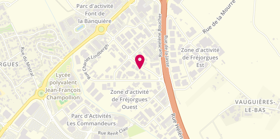 Plan de YD Coiffure, 404 Rue Saint-Exupéry, 34130 Mauguio