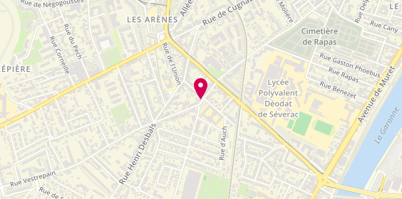 Plan de Coiffure Mairia, 115 Rue Louis Vestrepain, 31100 Toulouse