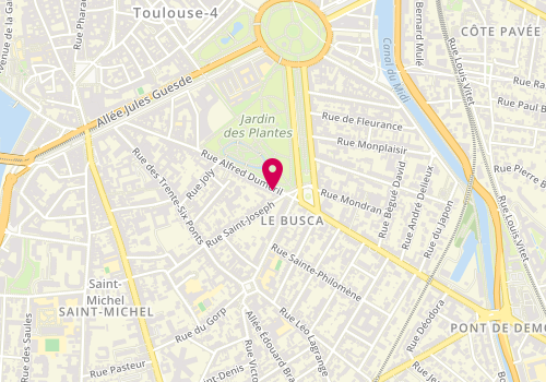 Plan de Lui & Co, 102 Rue Alfred Dumeril, 31400 Toulouse