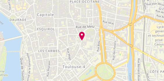 Plan de L'Atelier de Mathilde, 12 Rue Pierre de Fermat, 31000 Toulouse