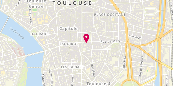 Plan de M.A Coiffure, 32 Rue de Metz, 31000 Toulouse