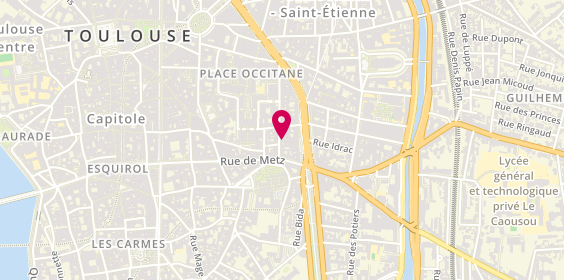 Plan de Battelli Coiffure, 6 Rue du Rem Saint-Etienne, 31000 Toulouse