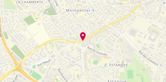 Plan de L'Alliance Coiffure, Rue de l'Escoutadou, 34070 Montpellier