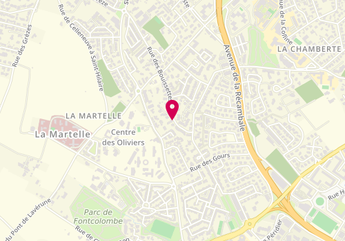 Plan de Coif'ella, 596 Rue des Bouissettes, 34070 Montpellier