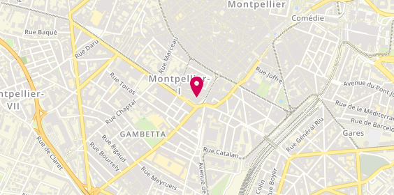 Plan de D&M Barber, 10 Rue du Cheval Vert, 34000 Montpellier