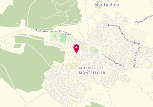 Plan de Murviel Coiffure, 12 Rue des Platanes, 34570 Murviel-lès-Montpellier