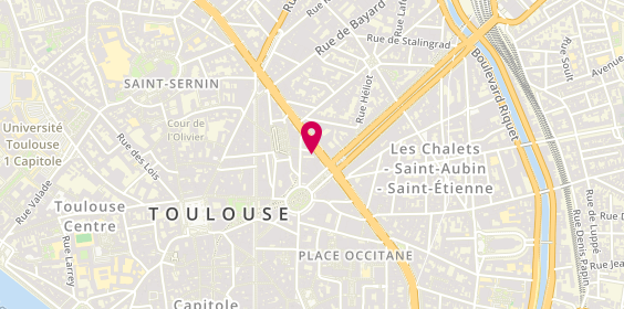 Plan de L'Appart des Coiffeurs, 5 Boulevard de Strasbourg, 31000 Toulouse