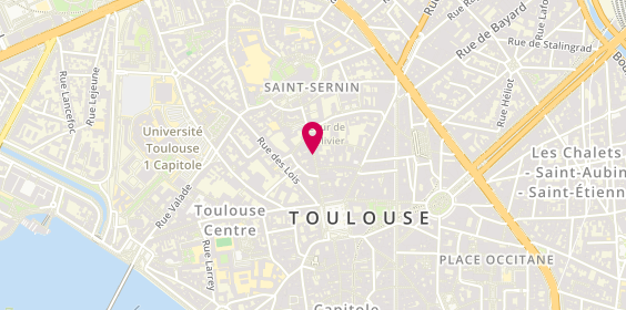 Plan de Odile Coiffure, 45 Rue du Taur, 31000 Toulouse