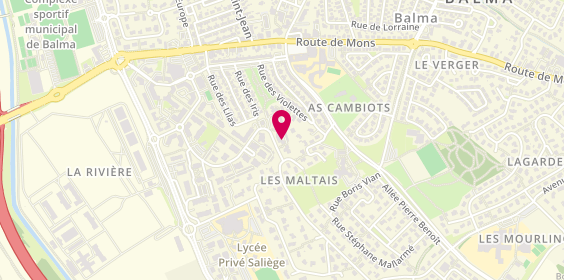 Plan de Club Coiffure, 47 Avenue Jean Baptiste de Lamarck, 31130 Balma
