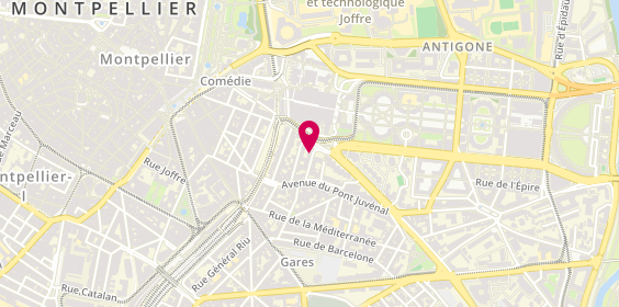Plan de L'Atelier Barber, 11 Bis Rue Bayard, 34000 Montpellier