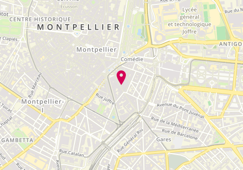 Plan de Atelier 9 Coiffure, 9 Rue de Verdun, 34000 Montpellier