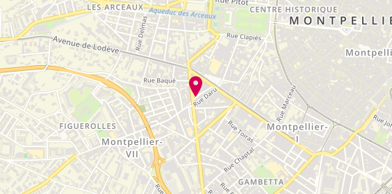 Plan de DAHRA Mohamed, 19 Rue du Faubourg Figuerolles, 34070 Montpellier