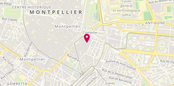 Plan de Younes Coiffure, 9 Rue Boussairolles, 34000 Montpellier