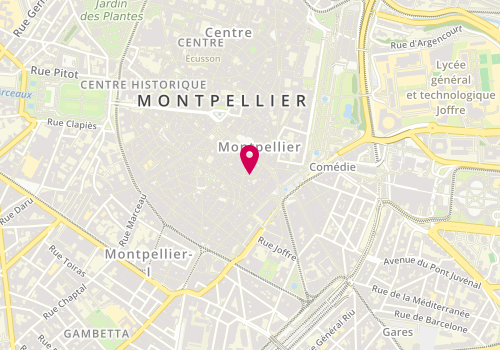 Plan de Patrick Roux Coiffure, 13 Rue de la Croix d'Or, 34000 Montpellier