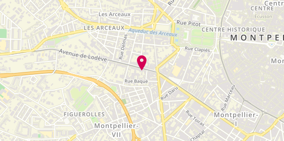 Plan de A&N barber, 19 avenue de Lodeve, 34070 Montpellier
