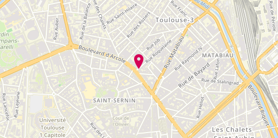Plan de Les Gentlemen, 2 Rue Roquelaine, 31000 Toulouse