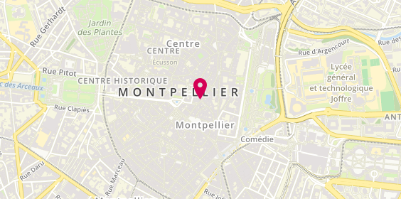 Plan de Coiffure Roland, 23 Rue de l'Aiguillerie, 34000 Montpellier