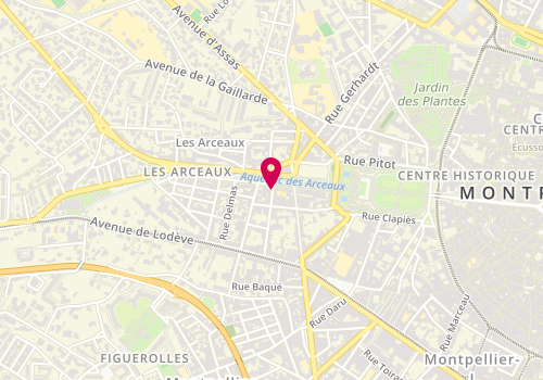 Plan de AZEMA Muriel, 19 Rue Marioge, 34000 Montpellier