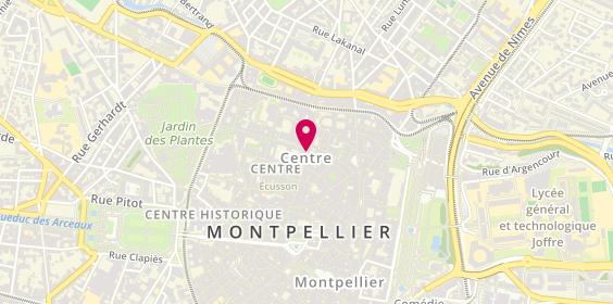 Plan de 2 A Coiffure, 38 Rue de l'Université, 34000 Montpellier