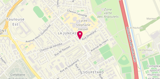Plan de ML Coiffure, 76 Rue Louis Plana, 31500 Toulouse