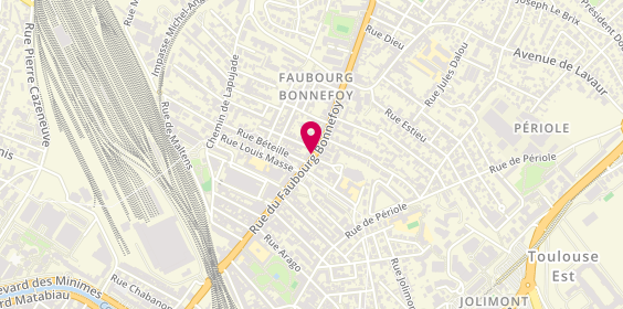 Plan de Subtil Coiffure, 77 Rue du Faubourg Bonnefoy, 31500 Toulouse