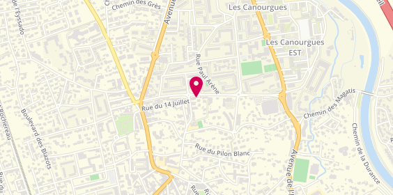 Plan de Les Filles Coiffure, 278 avenue de Wertheim, 13300 Salon-de-Provence